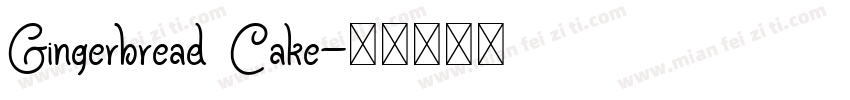 Gingerbread Cake字体转换